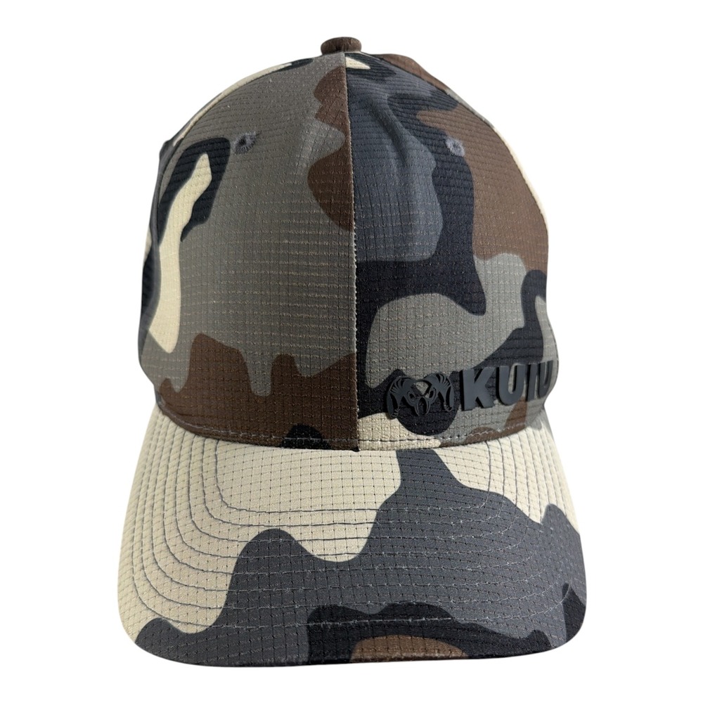 KUIU Camo Hat Mens S/M Multicolor Flexfit Delta Hunting Cap Raised Logo